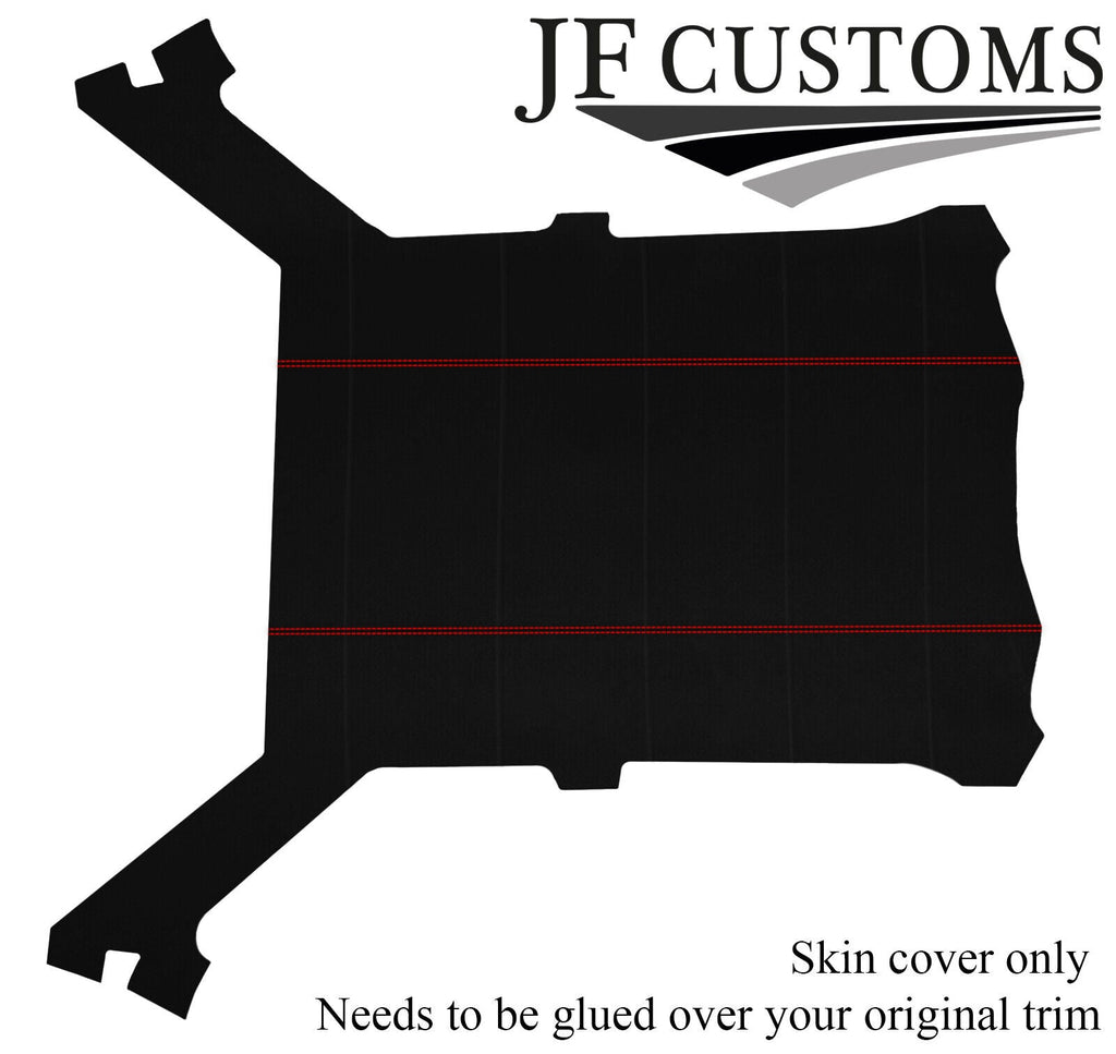 RED STITCH LUXE SUEDE HEADLINER COVER FOR BMW E30 81-92 COUPE CUSTOM NEW