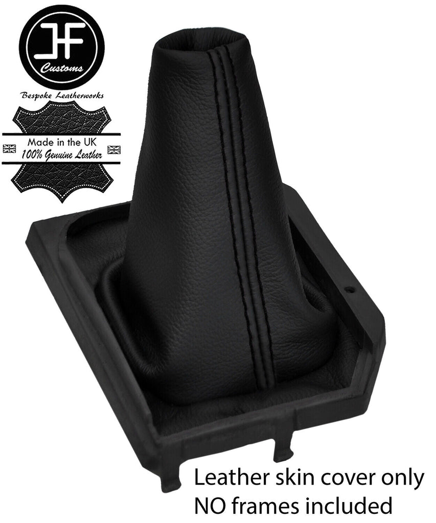 BLACK STITCH TOP GRAIN LEATHER MANUAL GEAR GAITER FITS NISSAN SERENA 91-99