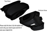 BLACK STITCHING STEERING SHROUD LEATHER SKIN COVER FITS NISSAN NAVARA D40 05-15
