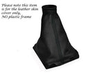 FITS LANCIA DELTA INTEGRALE LEATHER GEAR BLACK  GAITER COVER BLACK STITCHING