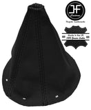 BLACK LEATHER MANUAL GEAR GAITER FITS TOYOTA AVENSIS 03-08 CUSTOM NEW MADE IN UK