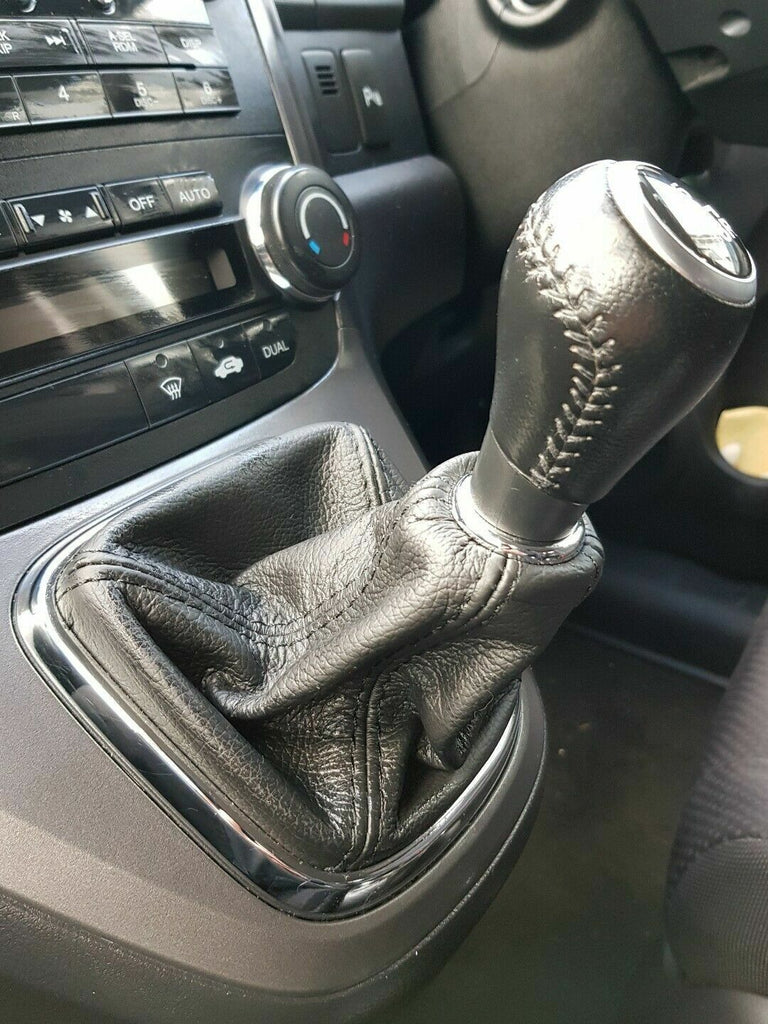 FITS HONDA CR-V CRV 06+ TOP GRAIN LEATHER GEAR STICK GAITER BOOT COVER