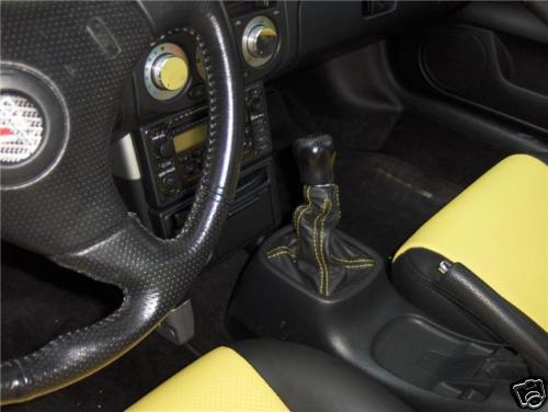 FITS TOYOTA MR2 MK3 ROADSTER LEATHER GEAR GAITOR YELLOW ST CUSTOM NEW MADE IN UK