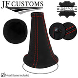 RED STITCH LEATHER AUTOMATIC GEAR GAITER+METAL FRAME FOR ALFA ROMEO 156 97-07