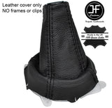 BLACK STITCH REAL LEATHER 5 SPEED GEAR GAITER FOR MITSUBISHI LANCER EVO 7 8 9