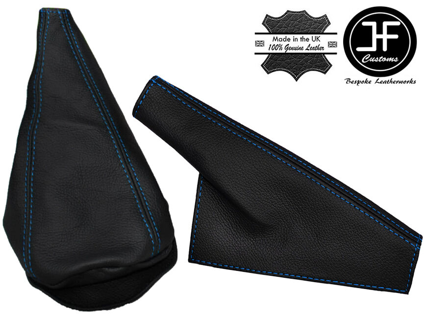 BLUE STITCH LEATHER FOR MINI COOPER CLASSIC UP TO 2000 GEAR+HANDBRAKE GAITER
