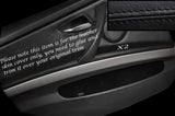 BLACK STITCH 2X FRONT DOOR ARMREST SKIN COVERS FITS BMW 3 SERIES E90 06-11 5DR