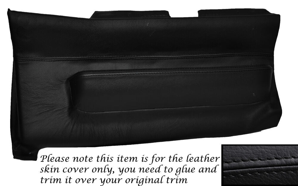 BLACK STITCH PASSENGER LOWER DASH LEATHER COVER FITS TOYOTA MR2 MK1 AW11 84-90