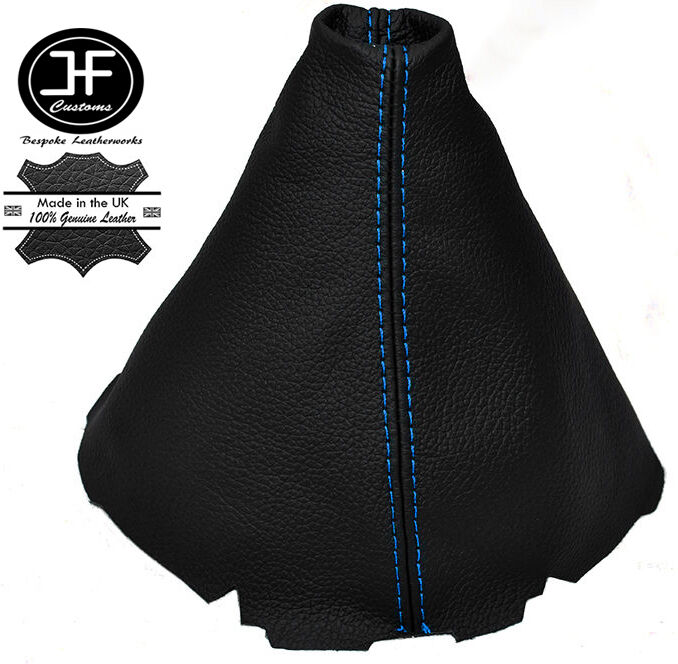 BLUE STITCH MANUAL LEATHER GEAR STICK GAITER FITS VW GOLF MK6 2008-2013