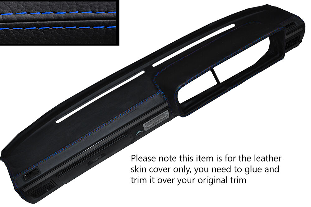 BLUE STITCH DASH DASHBOARD LEATHER SKIN COVER FITS VW SCIROCCO MK1 74-80