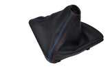 FITS BMW E87 LEATHER GEAR STICK GAITER TRI  STITCH 04+ CUSTOM NEW MADE IN UK
