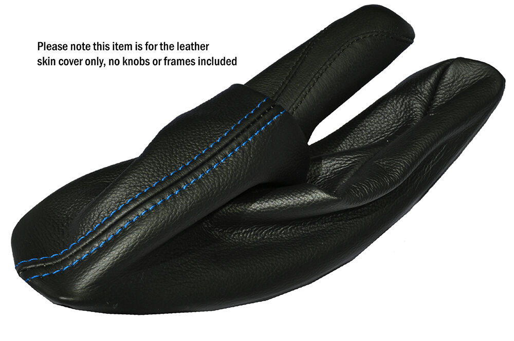 BLUE STITCH LEATHER SKIN HANDBRAKE GAITER FITS BMW 3 SERIES F30 F31 2012-2015