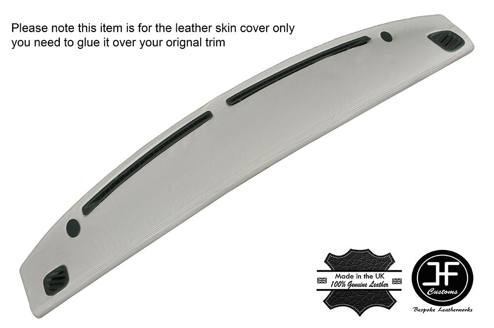 GREY STITCHING TOP DASH DASHBOARD GREY LEATHER COVER FITS FIGARO 1991-1992