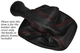 RED STITCHING FITS SEAT INCA 1995-2003 LEATHER GEAR GAITER ONLY CUSTOM NEW