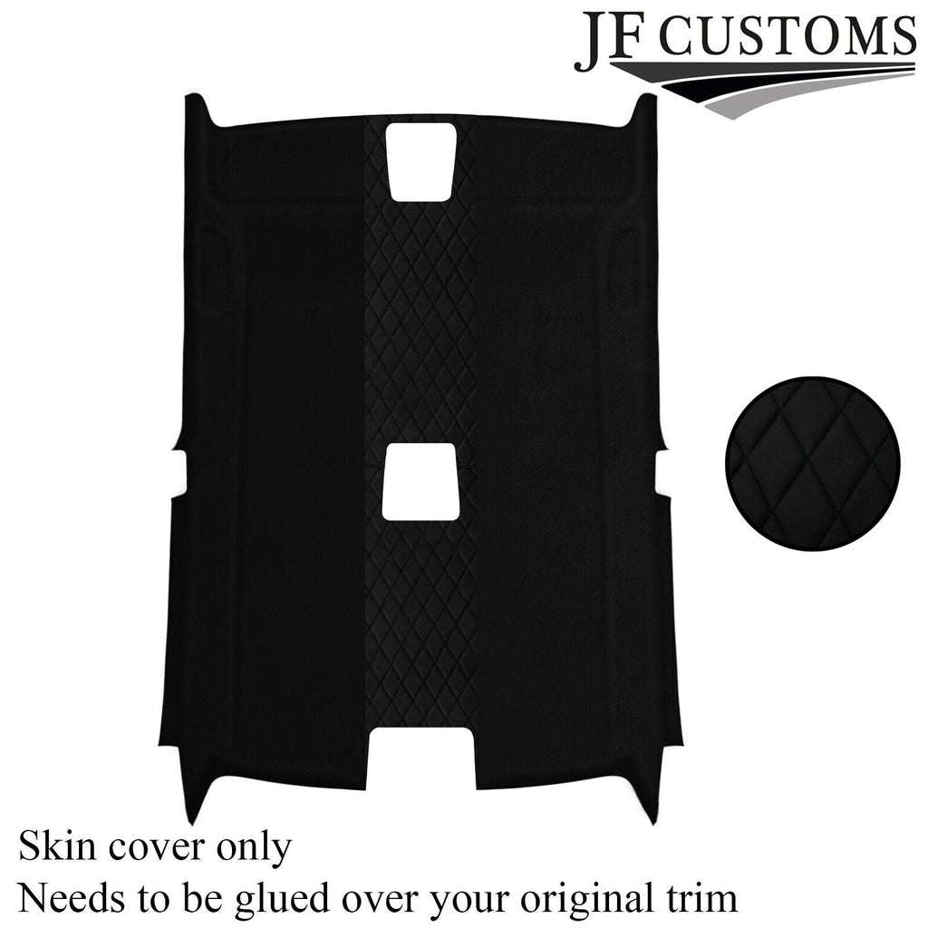DSG2 BLACK STITCH LUXE SUEDE HEADLINER COVER FOR BMW E92 COUPE 06-13 JF2