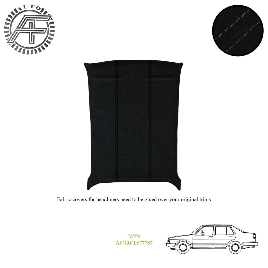 LUXE SUEDE HEADLINER COVER FITS VOLKSWAGEN JETTA MK1 4 DOOR SEDAN 1979-1984