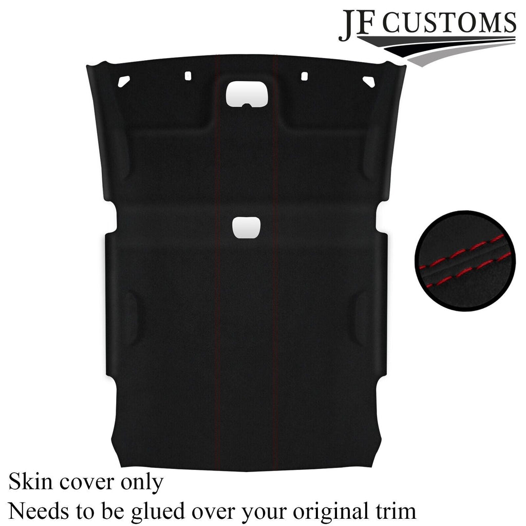 D RED STITCH SUEDE HEADLINER COVER FOR SUBARU IMPREZA WRX STI 08-14 SEDAN