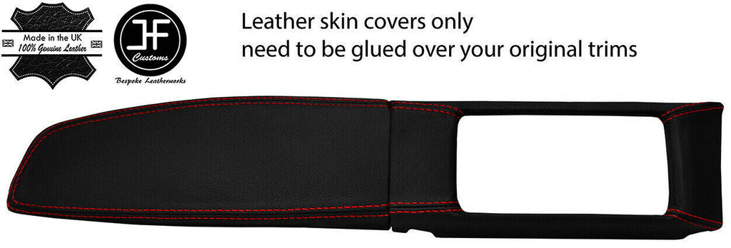 RED STITCH DASH TRIM LEATHER COVERS FOR TOYOTA GT86 SUBARU BRZ 12-18