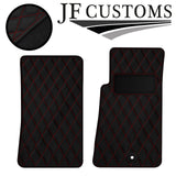 D RED DIAMOND VINYL 2X TAILORED FLOOR CARPETS FOR MAZDA MX5 MK2 98-05 JF1
