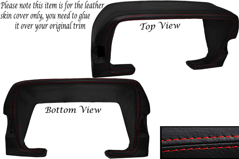 RED STITCH SPEEDO SURROUND LEATHER SKIN COVER FITS TOYOTA CELICA SUPRA 82-85