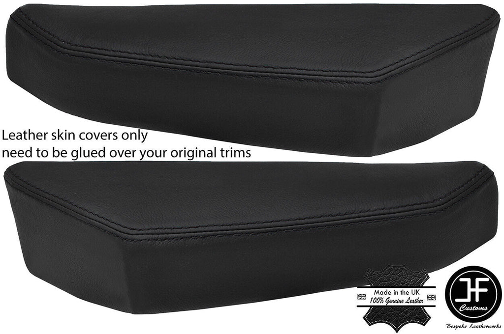 BLACK STITCH FITS LANCIA MONTECARLO SCORPION 2 X DOOR BOLSTERS PAD TRIM