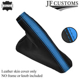 BLACK BLUE FITS FORD FG FLACON XR6 , XR8 , FPV , 08+ LEATHER HANDBRAKE BOOT