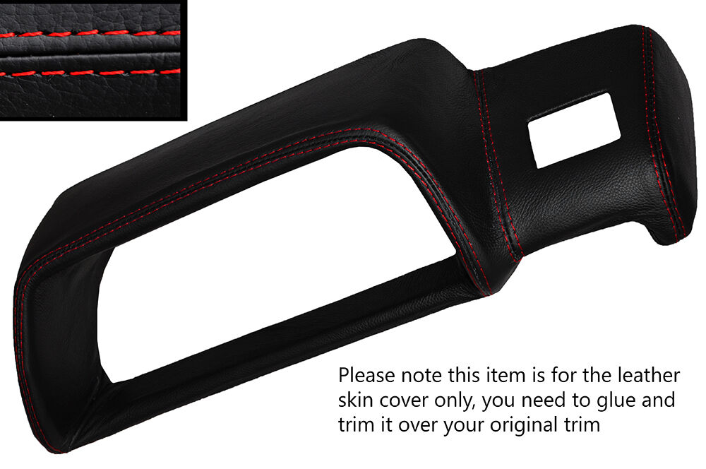 RED STITCH SPEEDO BINNACLE LEATHER SKIN COVER FITS TOYOTA STARLET KP60 KP61