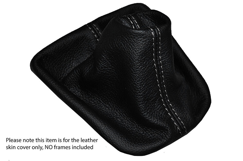 GREY STITCH LEATHER MANUAL GEAR GAITER FITS VW UP SKODA CITIGO 2011-2015