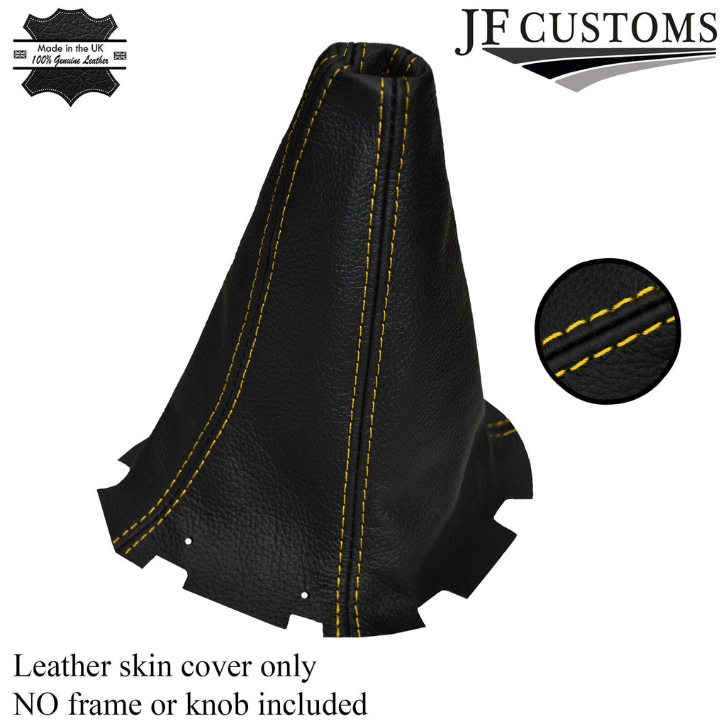 YELLOW STITCH FITS SUBARU IMPREZA & WRX STI 1998-2000 LEATHER GEAR GAITER