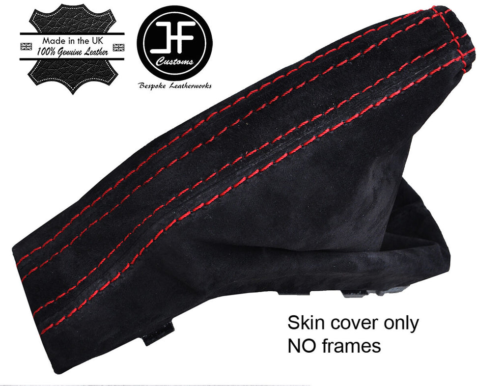 RED STITCH REAL SUEDE HANDBRAKE GAITER FITS VAUXHALL OPEL ASTRA MK5 H 04-09