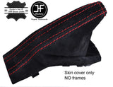 RED STITCH REAL SUEDE HANDBRAKE GAITER FITS VAUXHALL OPEL ASTRA MK5 H 04-09
