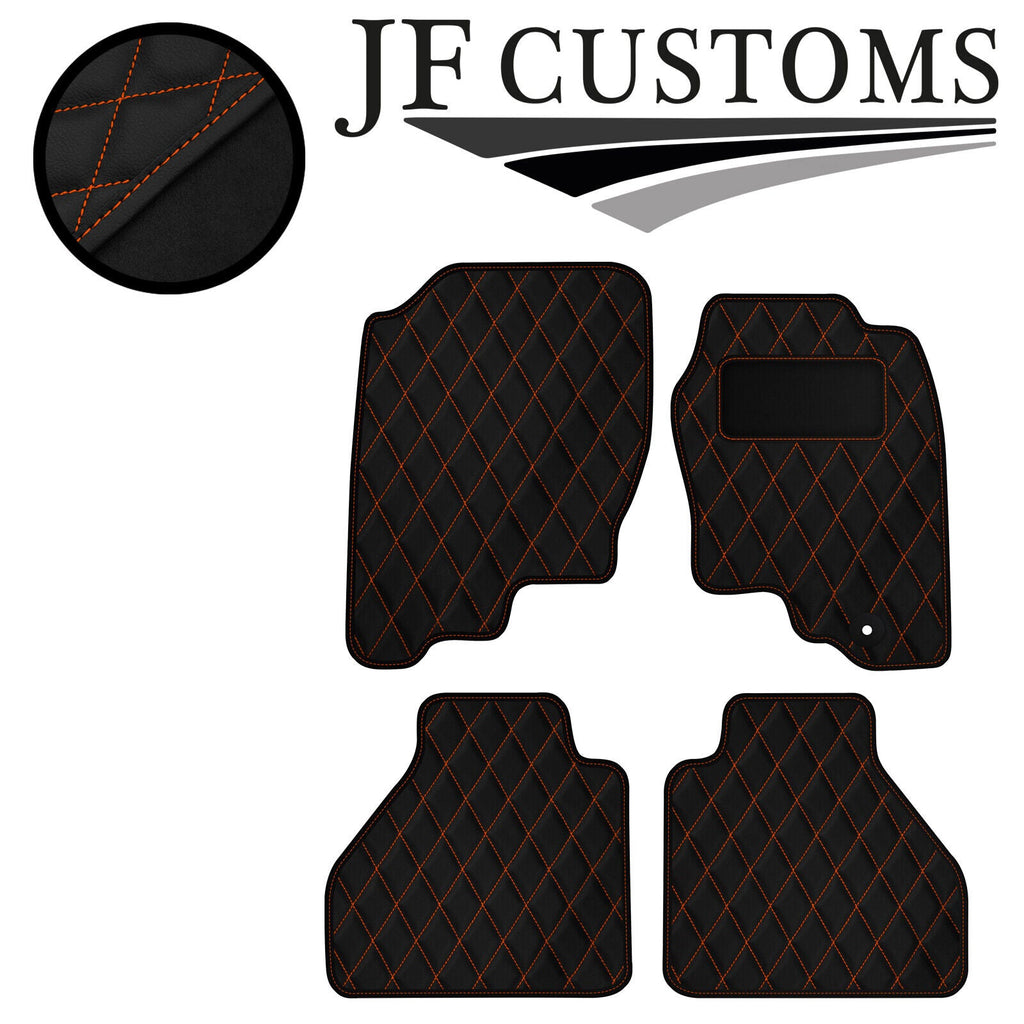 ORANGE DIAMOND VINYL 4X TAILORED FLOOR CARPET FOR NISSAN NAVARA D40 05-10 JF1