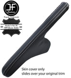 WHITE STITCH CARBON FIBER VINYL HANDBRAKE GAITER FOR FORD FIESTA MK6 MK7 02-08