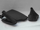 FITS BMW E46 99-2005 GEAR HANDBRAKE ARMREST COVER SET BLACK CUSTOM NEW