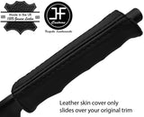 BLACK & BLACK STRIPE HANDBRAKE HANDLE LEATHER COVER FOR BMW 3 SERIES E30 81-92