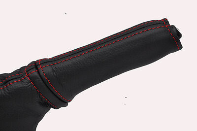 red stitch FITS FORD KA 96-09 LEATHER HANDBRAKE LEATHER HANDLE COVER ONLY
