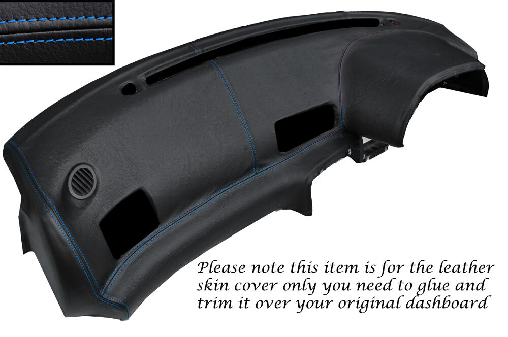 BLUE STITCH DASH DASHBOARD LEATHER COVER FITS NISSAN SKYLINE GTS GTR R32 89-94