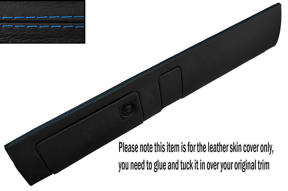 BLUE STITCH LOWER DASH DASHBOARD LEATHER SKIN COVER FITS PORSCHE 911 964 993