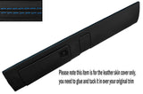 BLUE STITCH LOWER DASH DASHBOARD LEATHER SKIN COVER FITS PORSCHE 911 964 993