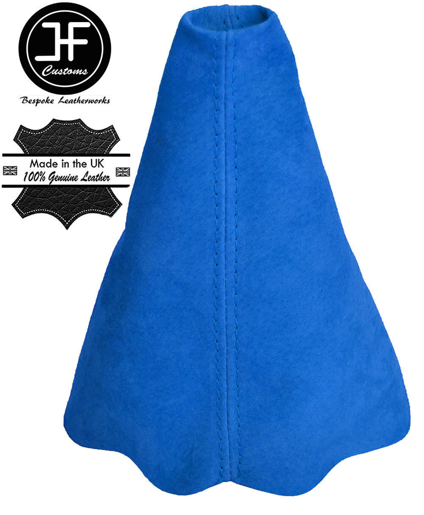 BLUE SUEDE FITS PEUGEOT 206 206 CC 1998-2012 GEAR STICK GAITER REAL SUEDE