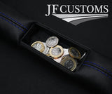 BLUE STITCH LEATHER 2X CAR KEY HOLDER PROTECTO FOR BMW  F30 F31 2012-2016