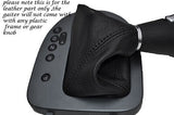 BLACK STITCH FITS SEAT LEON TOLEDO ALTEA 06-11 DSG AUTOMATIC LEATHER GEAR GAITER