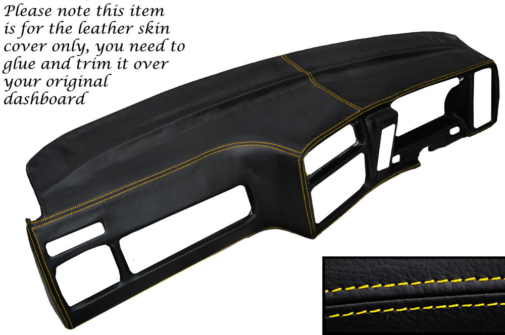 YELLOW STITCH DASH DASHBOARD COVER FITS FORD SIERRA MK2 RS COSWORTH SAPPHIRE 4x4