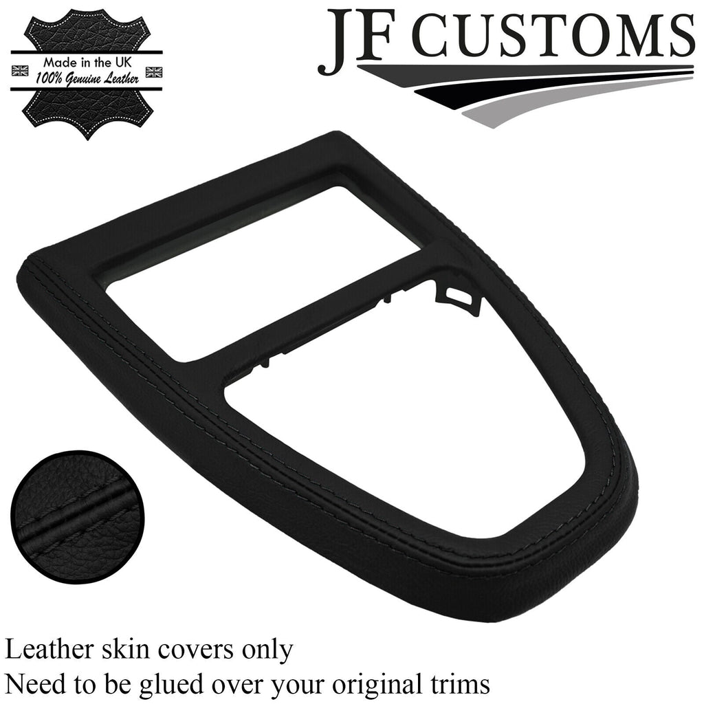 BLACK STITCH LEATHER GEAR SURROUND COVER FOR LAND ROVER FREELANDER 2 06-14