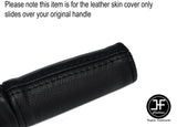 BLACK STITCH HANDBRAKE HANDLE LEATHER SKIN COVER FITS TESLA ROADSTER 2008-2013