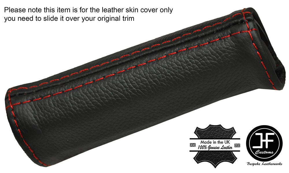 RED STITCH E BRAKE HANDLE LEATHER COVER FITS CHEVROLET CAMARO 1982-1992
