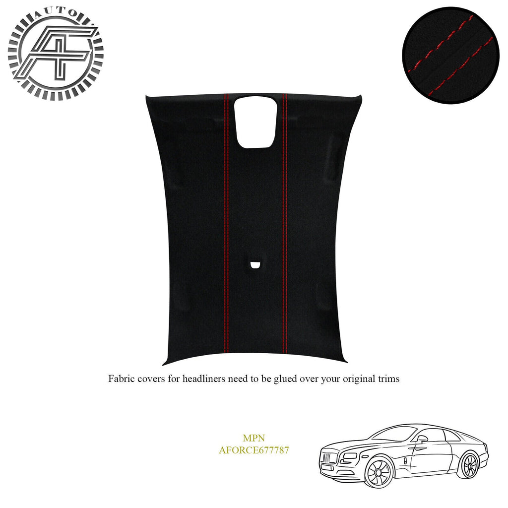 LUXE SUEDE HEADLINER COVER FITS ROLLS ROYCE WRAITH 2013-2024 CUSTOM NEW