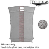 DSG2 D RED STITCH L GREY SUEDE HEADLINER COVER FOR ALFA ROMEO GIULIETTA 10-16