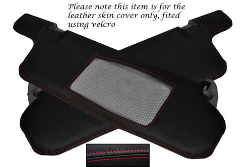 RED STITCH FITS NISSAN SKYLINE R32 GTS GTR 89-94 2X SUN VISOR LEATHER COVERS