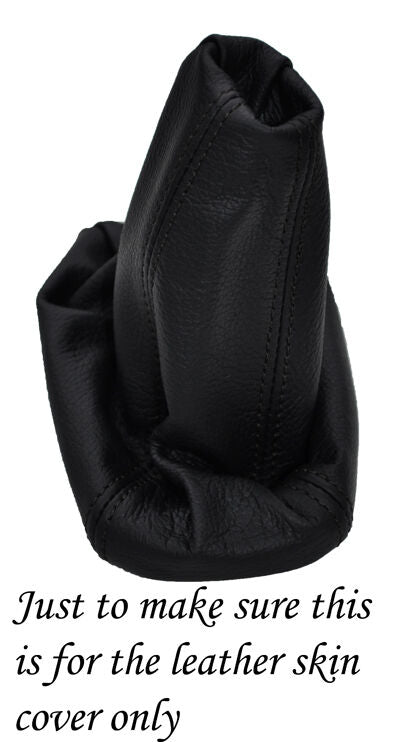 BLACK STITCHING FITS SUZUKI IGNIS 03-06 LEATHER GEAR GAITER CUSTOM NEW